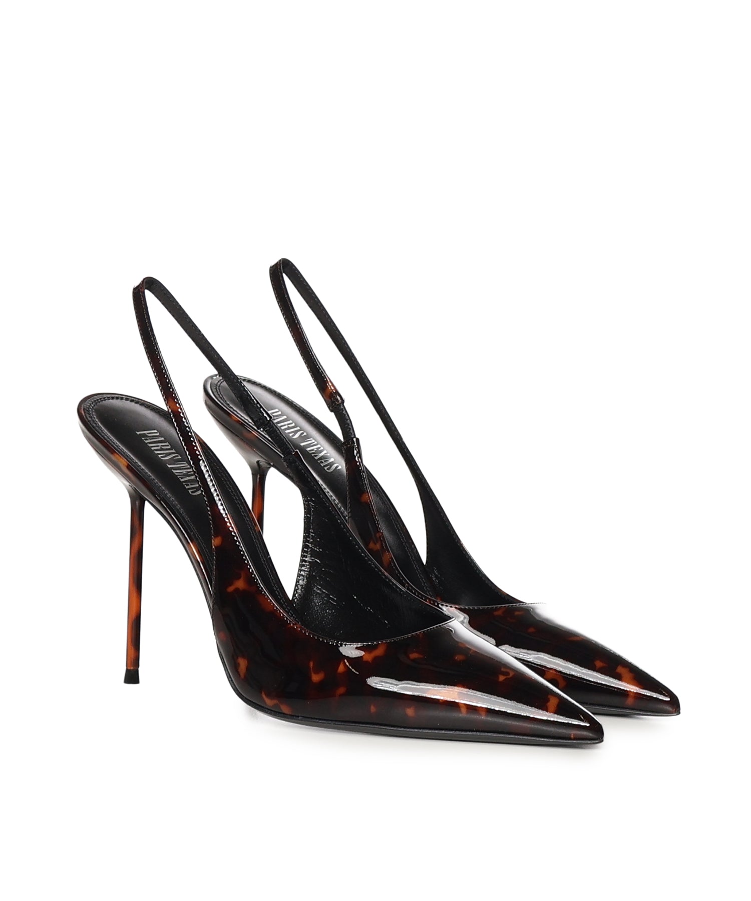Slingback in vernice tartarugata PX913 XPTVNTORTOISE PARIS TEXAS 