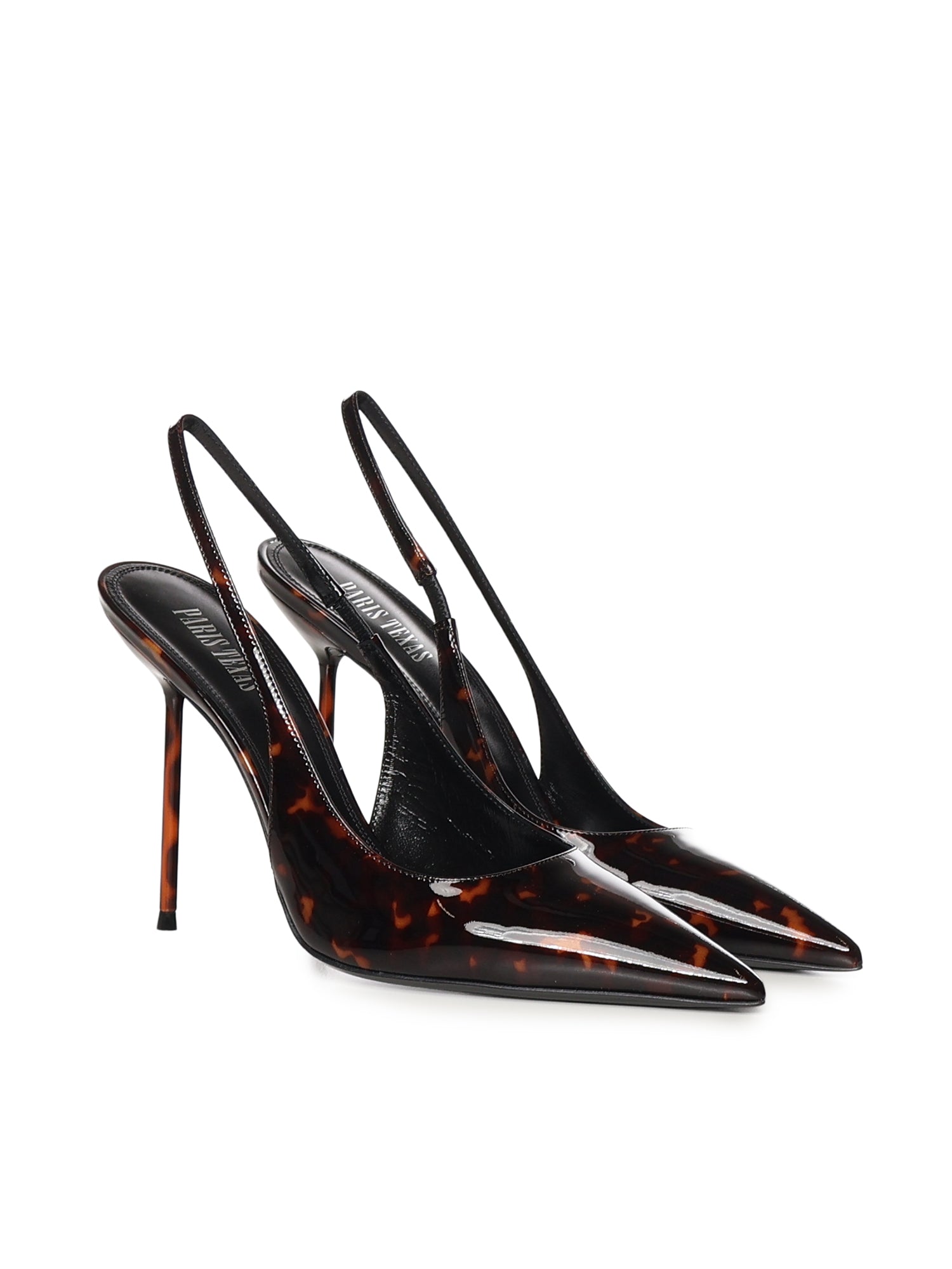 Slingback in vernice tartarugata PX913 XPTVNTORTOISE PARIS TEXAS 