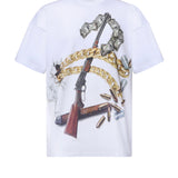 T-shirt The New Boy Gun in cotone DFM54047TJ101GR01C WHITE WHITE PDF CHANNEL 