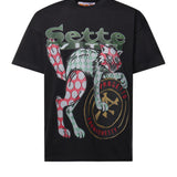 T-shirt The New Boy Gun Seven Cat in cotone DFM54047TJ101GR01D BLACK BLACK PDF CHANNEL 