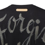 T-shirt Forgive My Sins in cotone DFM54058TJ101GR04A BLACK BLACK PDF CHANNEL 
