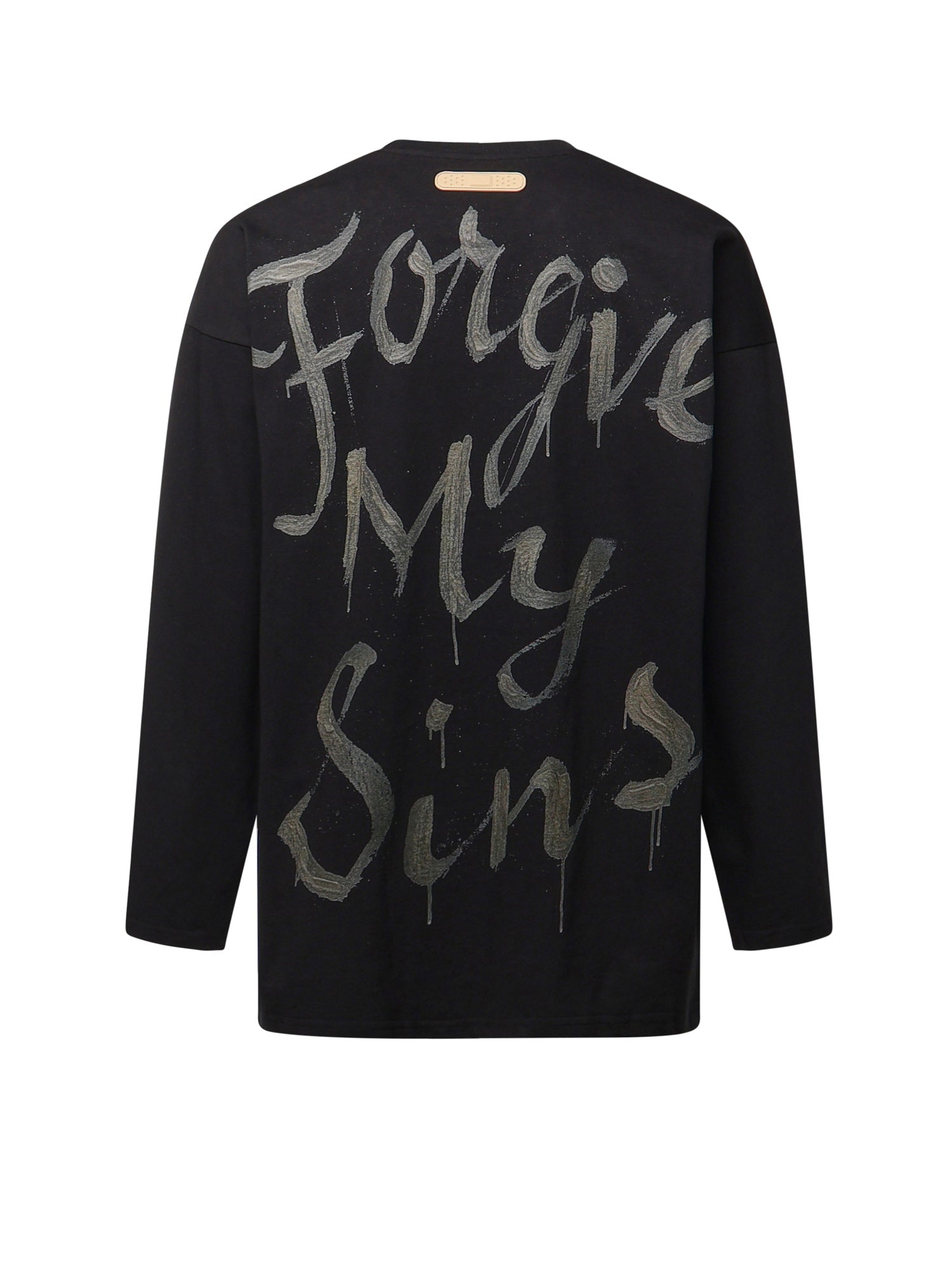 T-shirt Forgive My Sins in cotone DFM54058TJ101GR04A BLACK BLACK PDF CHANNEL 