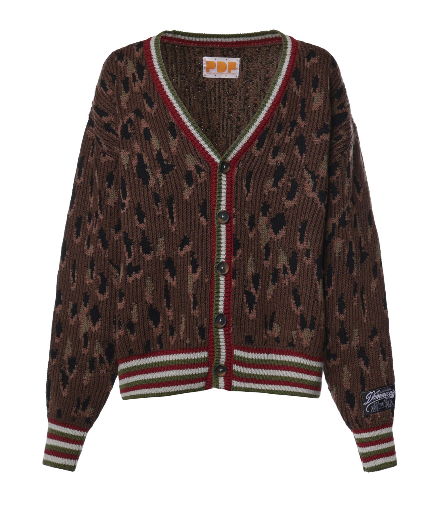 Cardigan in misto lana DFM55045MC08 1KNIT PDF CHANNEL 