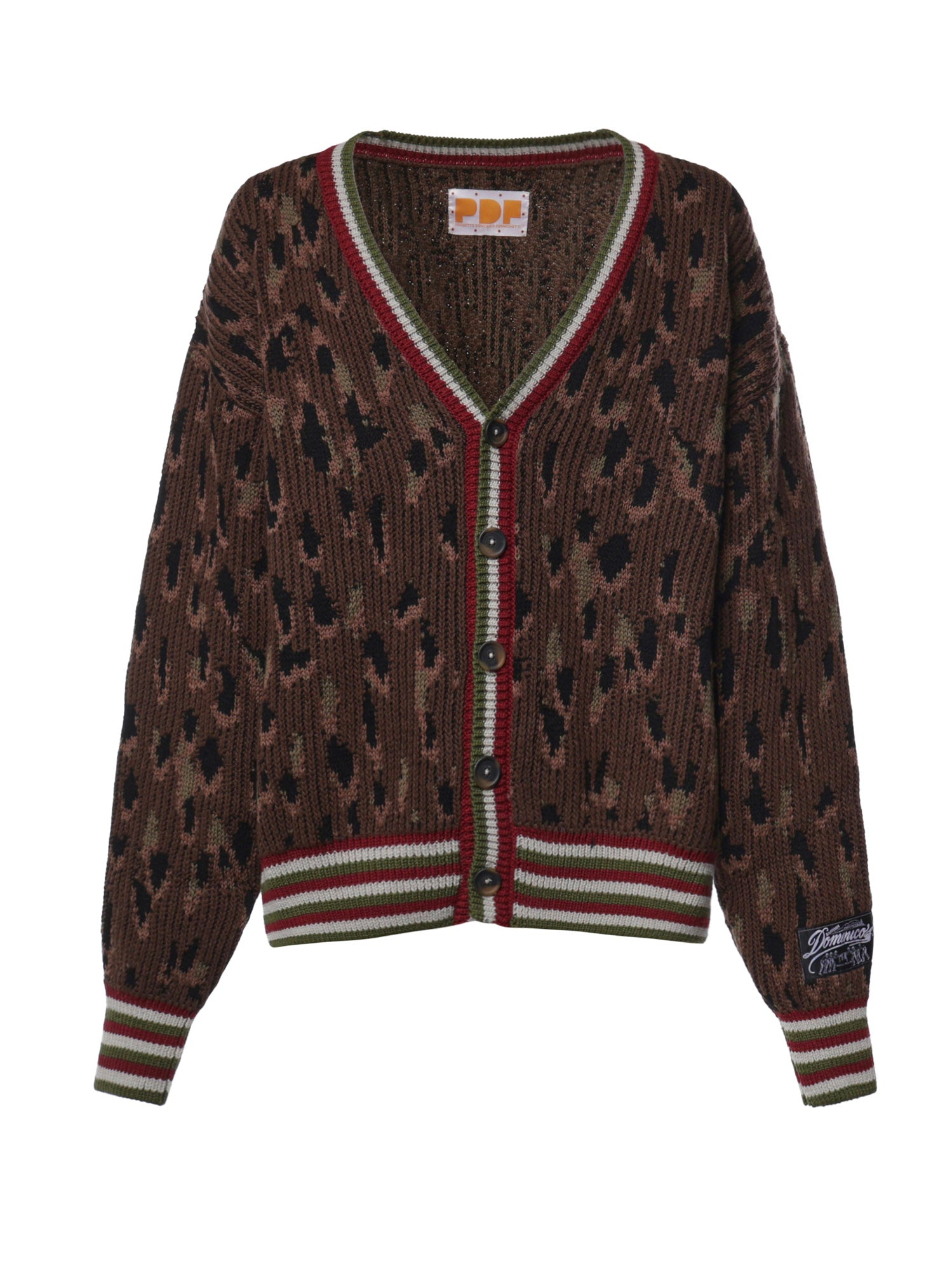 Cardigan in misto lana DFM55045MC08 1KNIT PDF CHANNEL 