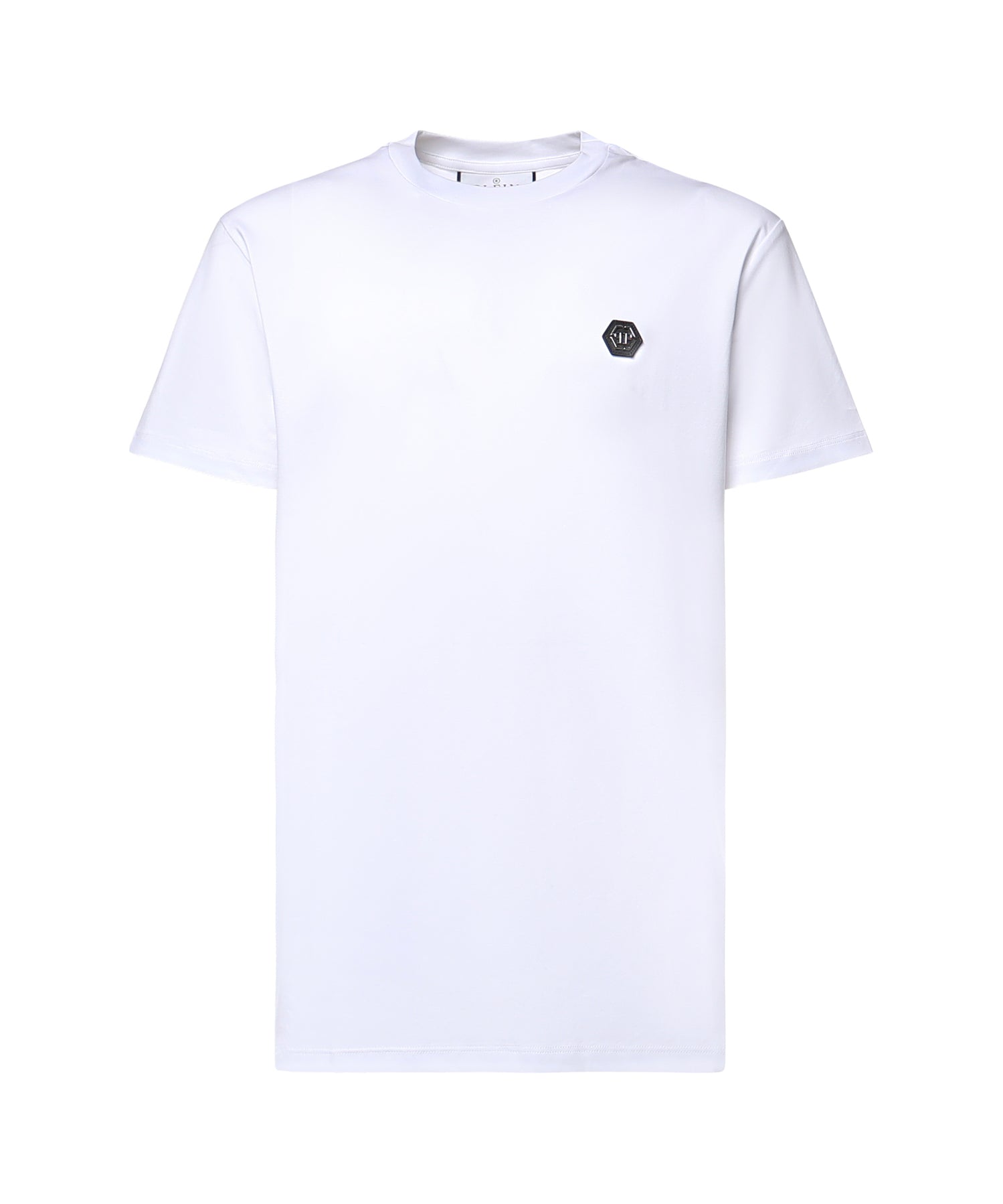 T-shirt in cotone con logo AAECMTK8740 PJY002N01 PHILIPP PLEIN 