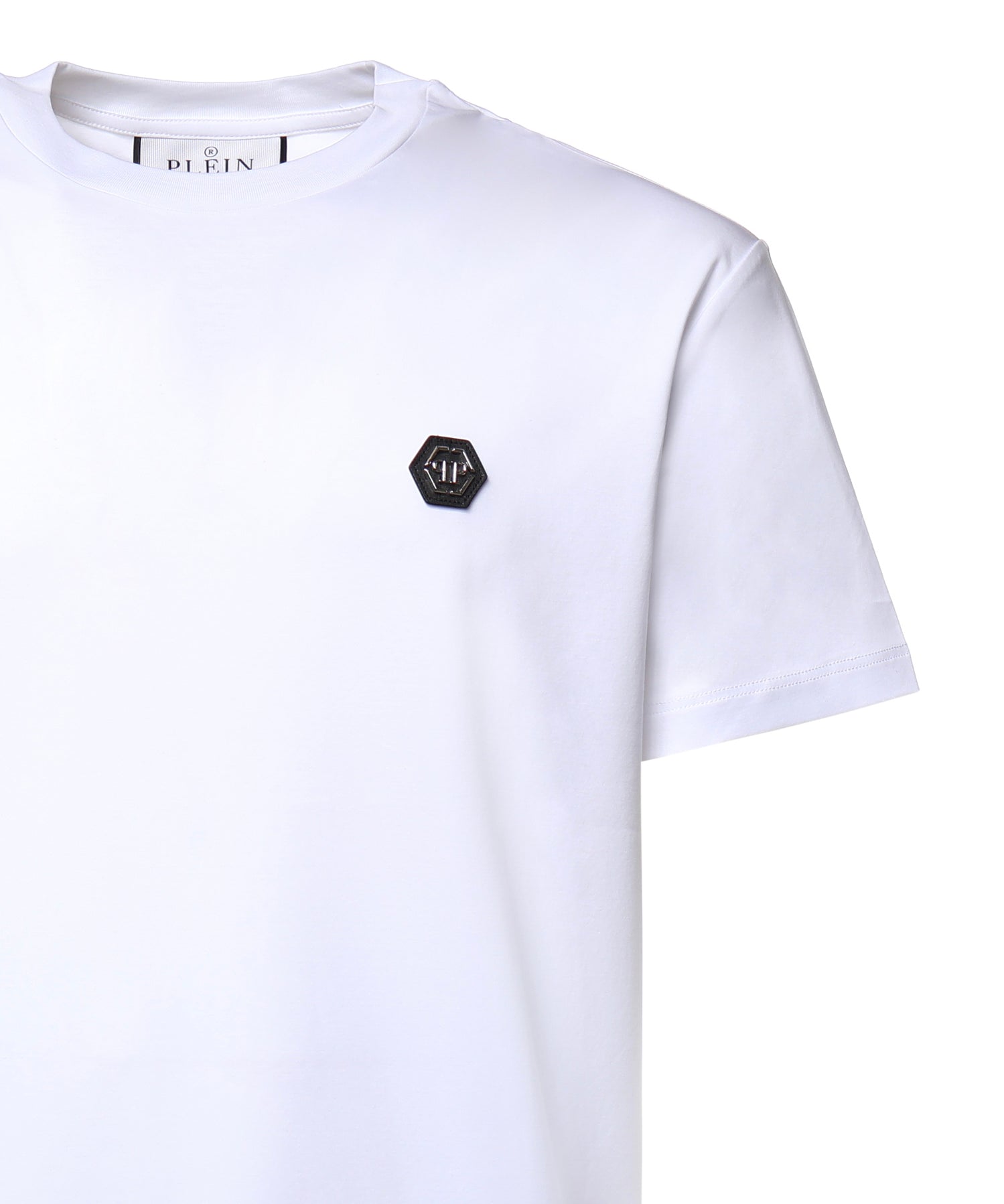 T-shirt in cotone con logo AAECMTK8740 PJY002N01 PHILIPP PLEIN 