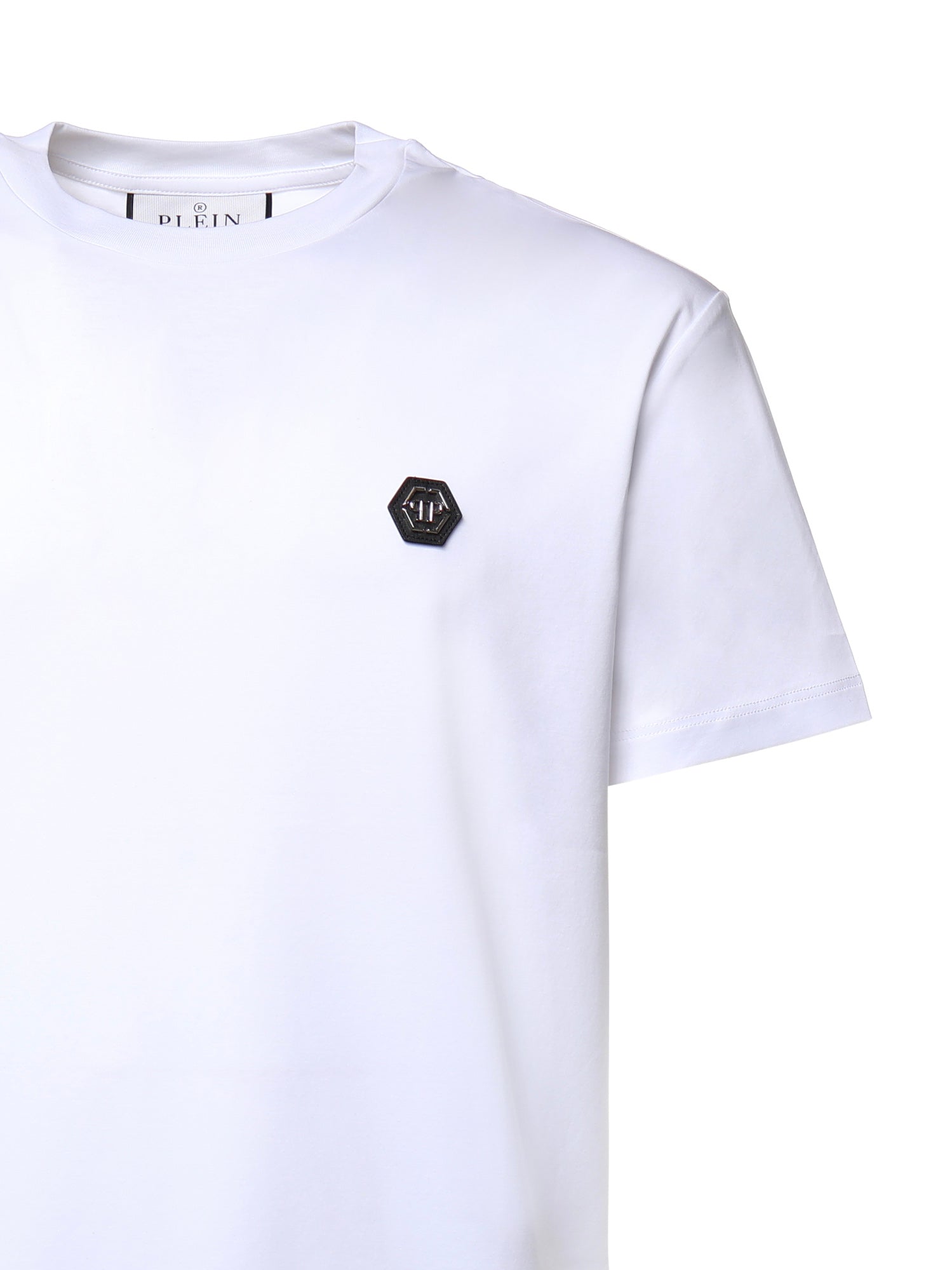 T-shirt in cotone con logo AAECMTK8740 PJY002N01 PHILIPP PLEIN 
