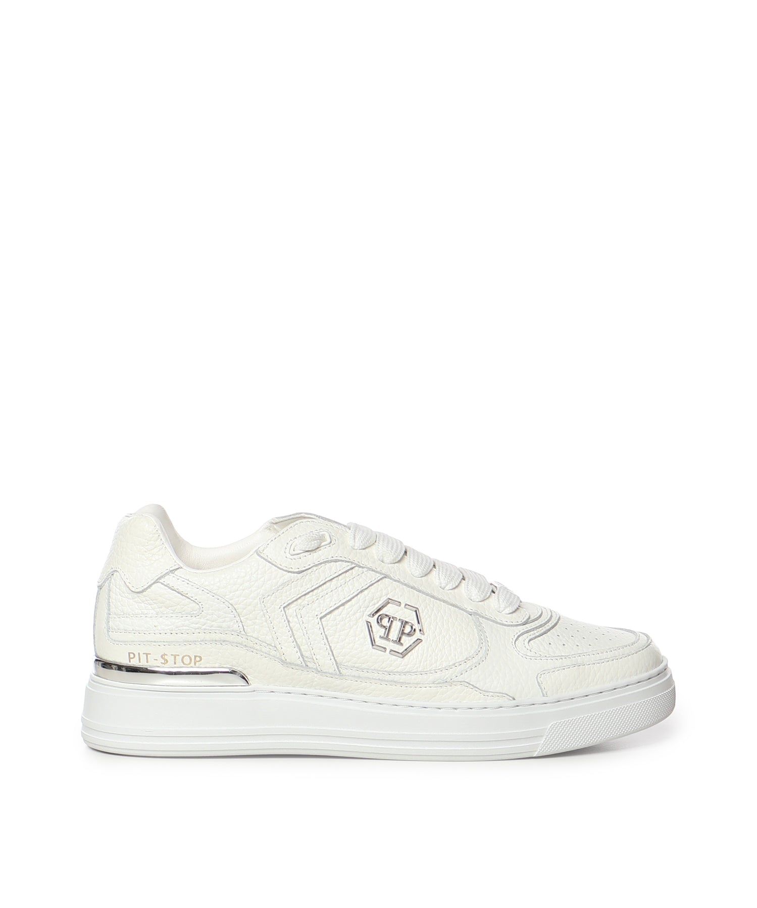 Sneaker in pelle con logo FAFSUSC1007 PLE010N01 PHILIPP PLEIN 