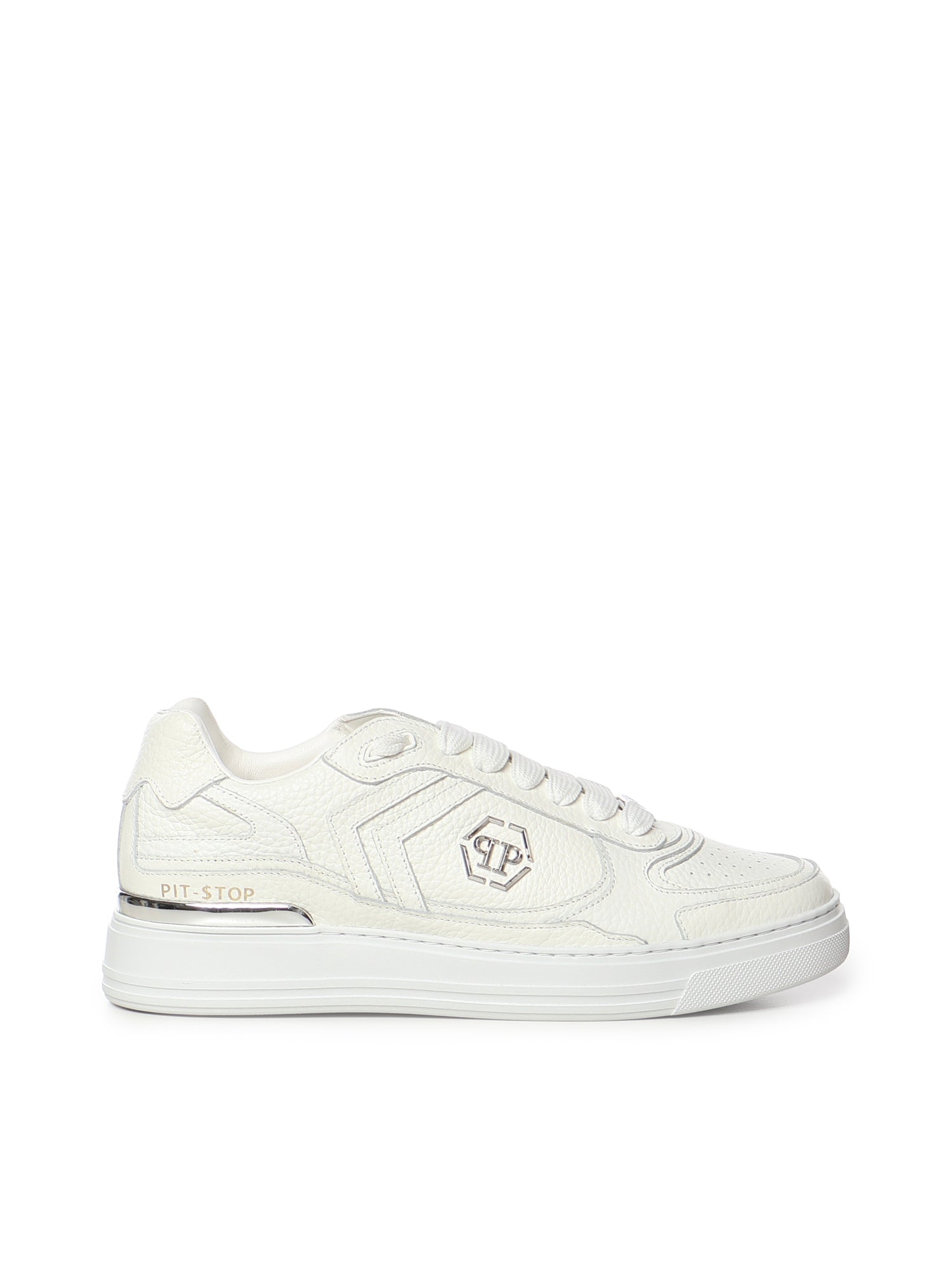Sneaker in pelle con logo FAFSUSC1007 PLE010N01 PHILIPP PLEIN 