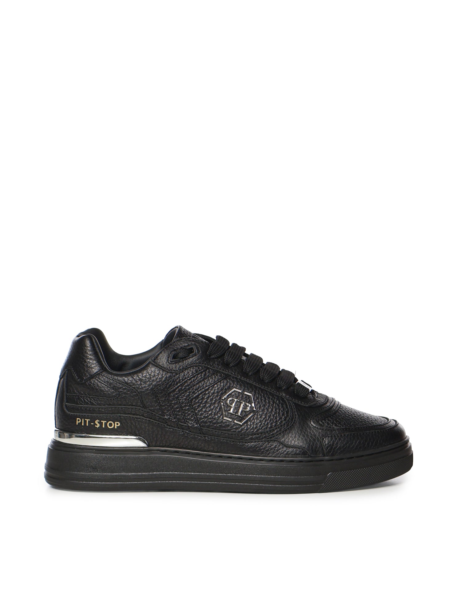 Sneaker in pelle con logo FAFSUSC1007 PLE010N0202 PHILIPP PLEIN 
