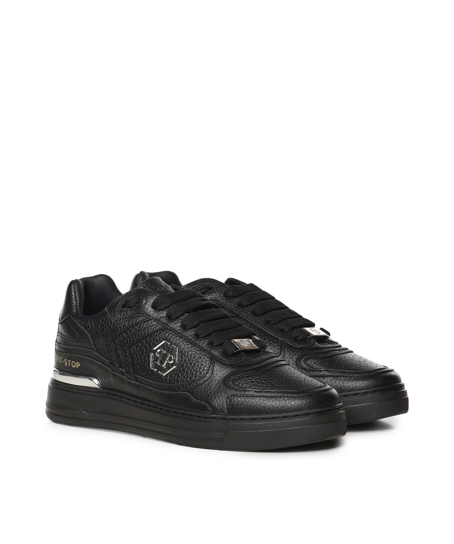 Sneaker in pelle con logo FAFSUSC1007 PLE010N0202 PHILIPP PLEIN 