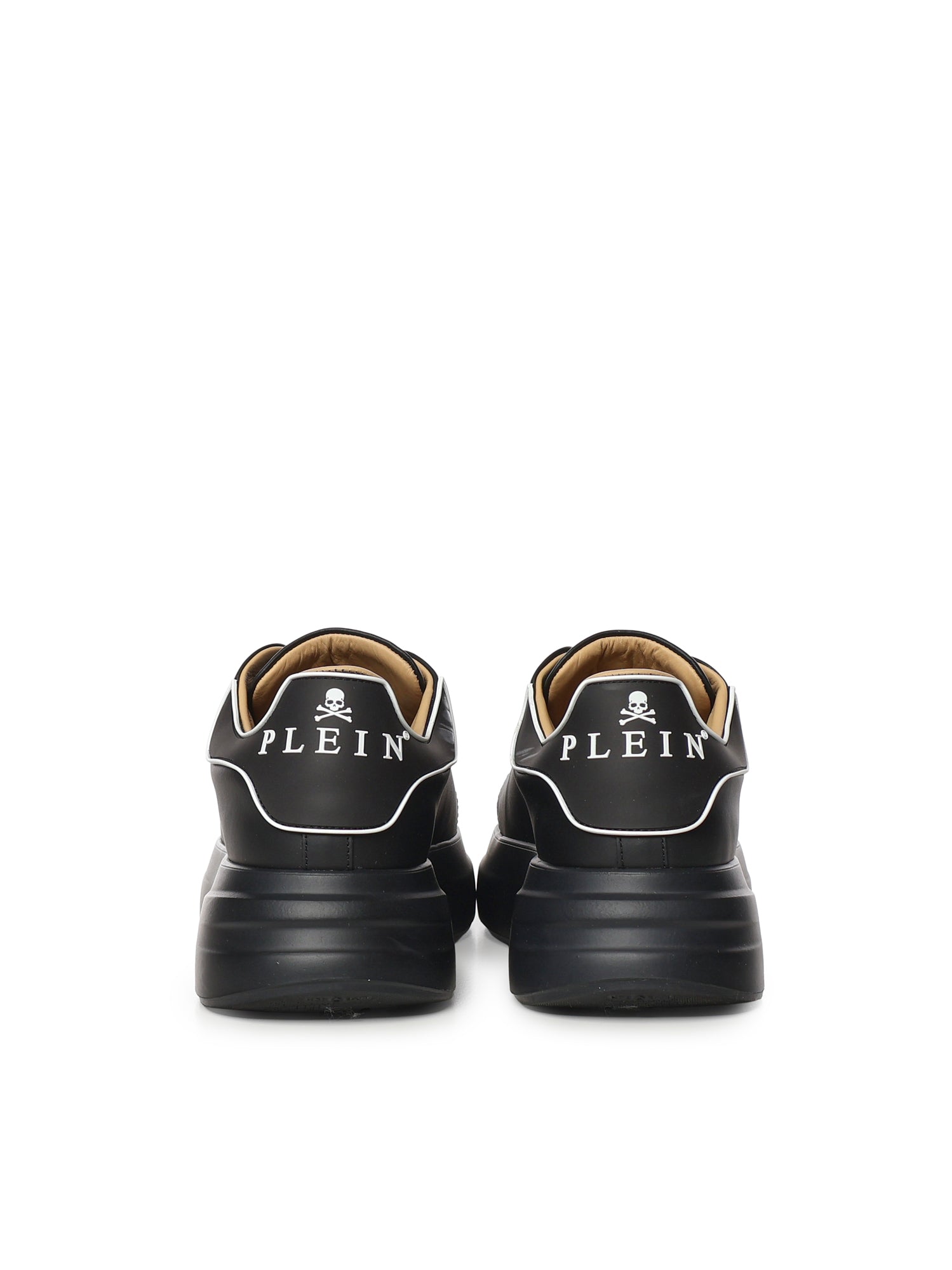 Sneaker in pelle con logo PADSUSC0599 PLE005N0202 PHILIPP PLEIN 