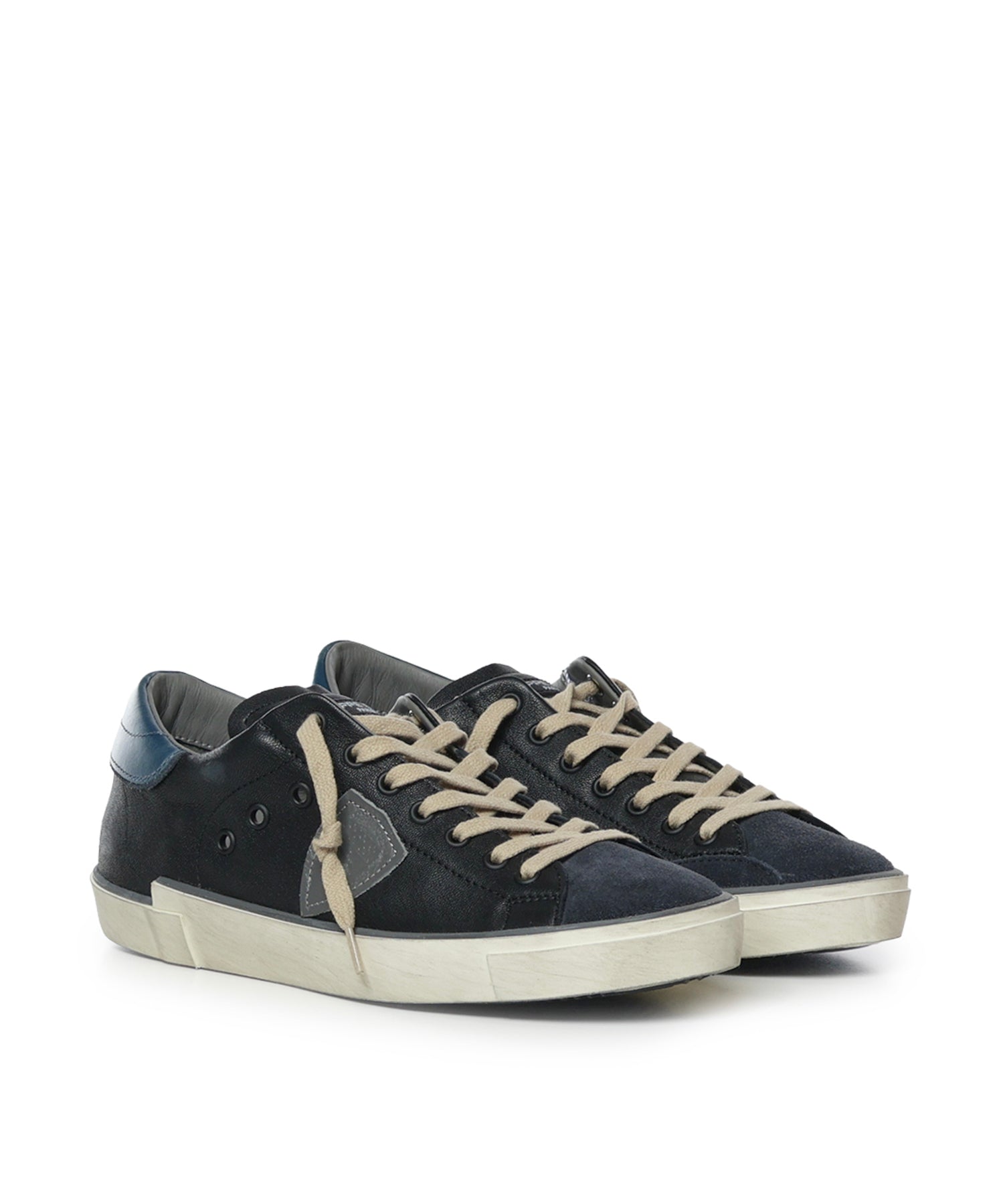 Sneakers Prsx in pelle con effetto vintage PRLU WB07 PHILIPPE MODEL 