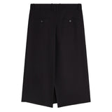 Gonna Split in fresco di lana EJ103 WO2220900BK PHOEBE PHILO 
