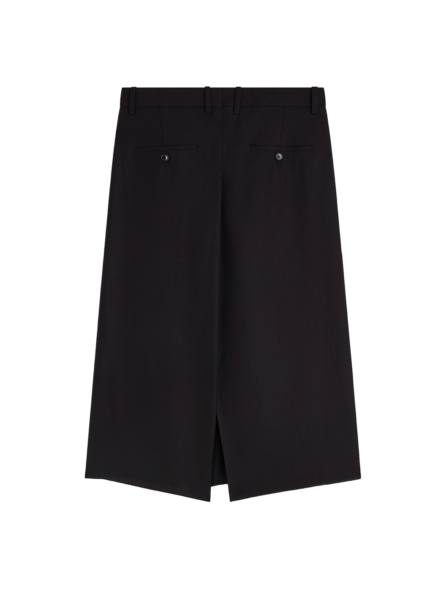 Gonna Split in fresco di lana EJ103 WO2220900BK PHOEBE PHILO 