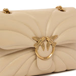 Borsa a tracolla grande Love Bag Puff trapunta farfalla 100038 A1EXC50Q PINKO 
