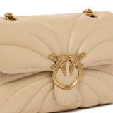 Borsa a tracolla grande Love Bag Puff trapunta farfalla 100038 A1EXC50Q PINKO 