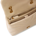 Borsa a tracolla grande Love Bag Puff trapunta farfalla 100038 A1EXC50Q PINKO 