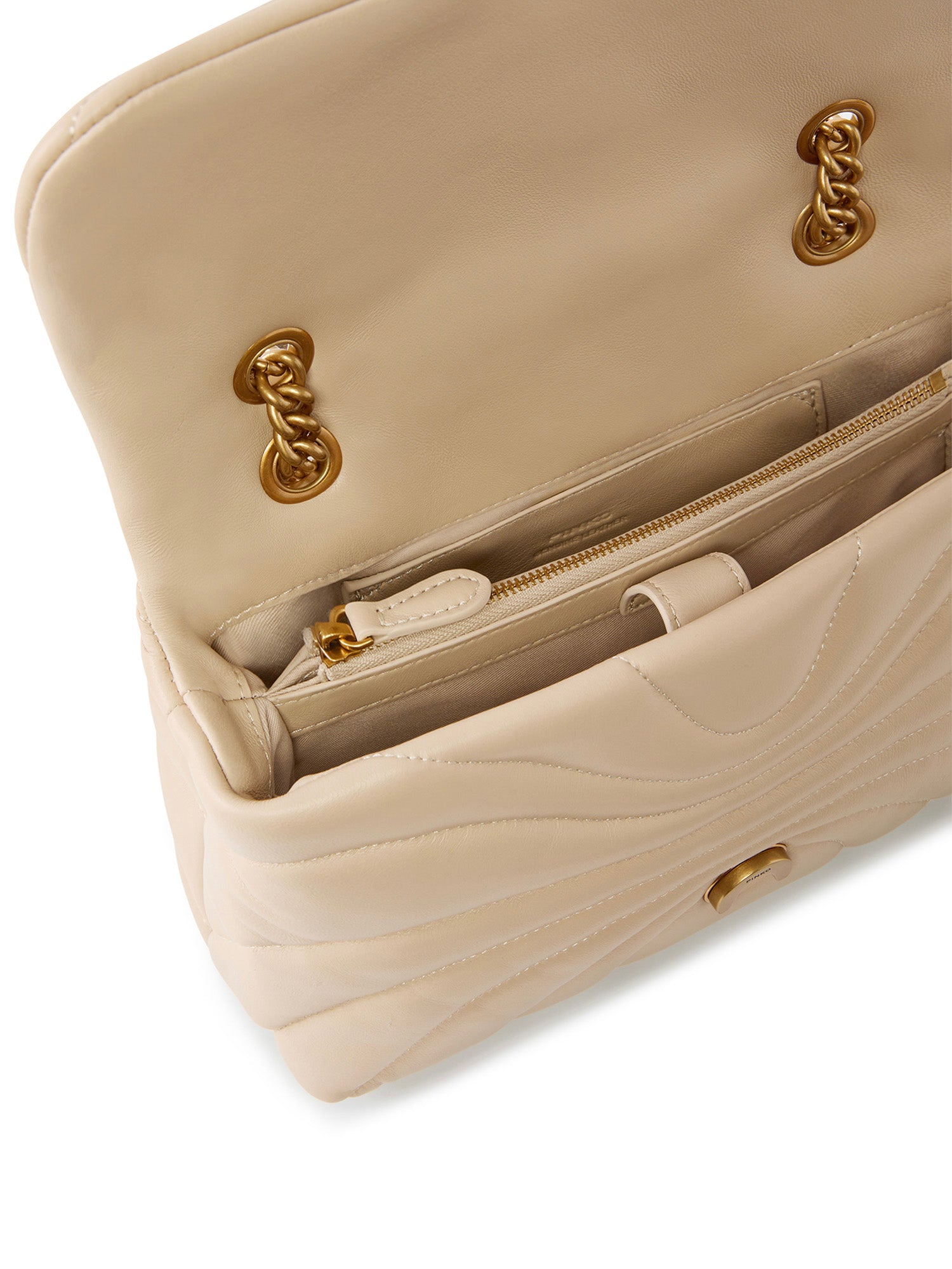 Borsa a tracolla grande Love Bag Puff trapunta farfalla 100038 A1EXC50Q PINKO 