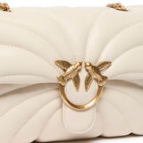 Borsa a tracolla grande Love Bag Puff trapunta farfalla 100038 A1EXZ14Q PINKO 