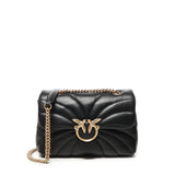 Borsa a tracolla grande Love Bag Puff trapunta farfalla 100038 A1EXZ99Q PINKO 