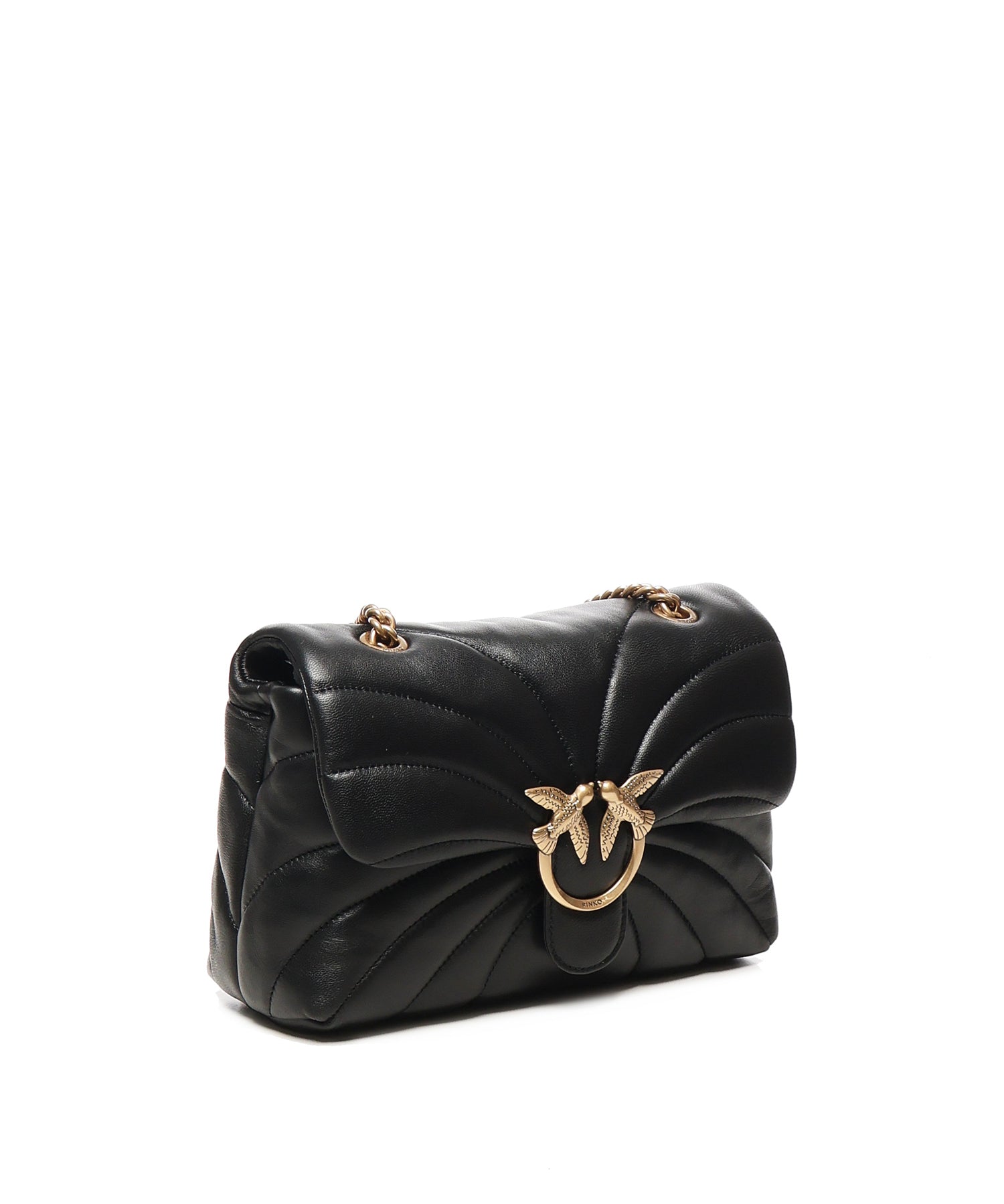 Borsa a tracolla grande Love Bag Puff trapunta farfalla 100038 A1EXZ99Q PINKO 