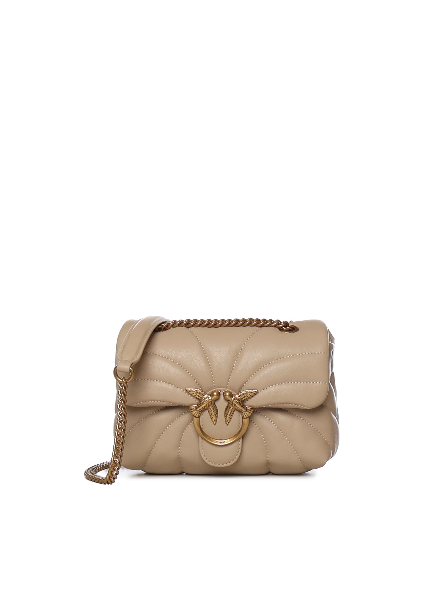 Mini borsa Love Bag Puff Butterfly a tracolla in nappa 100039 A1EXC50Q PINKO 