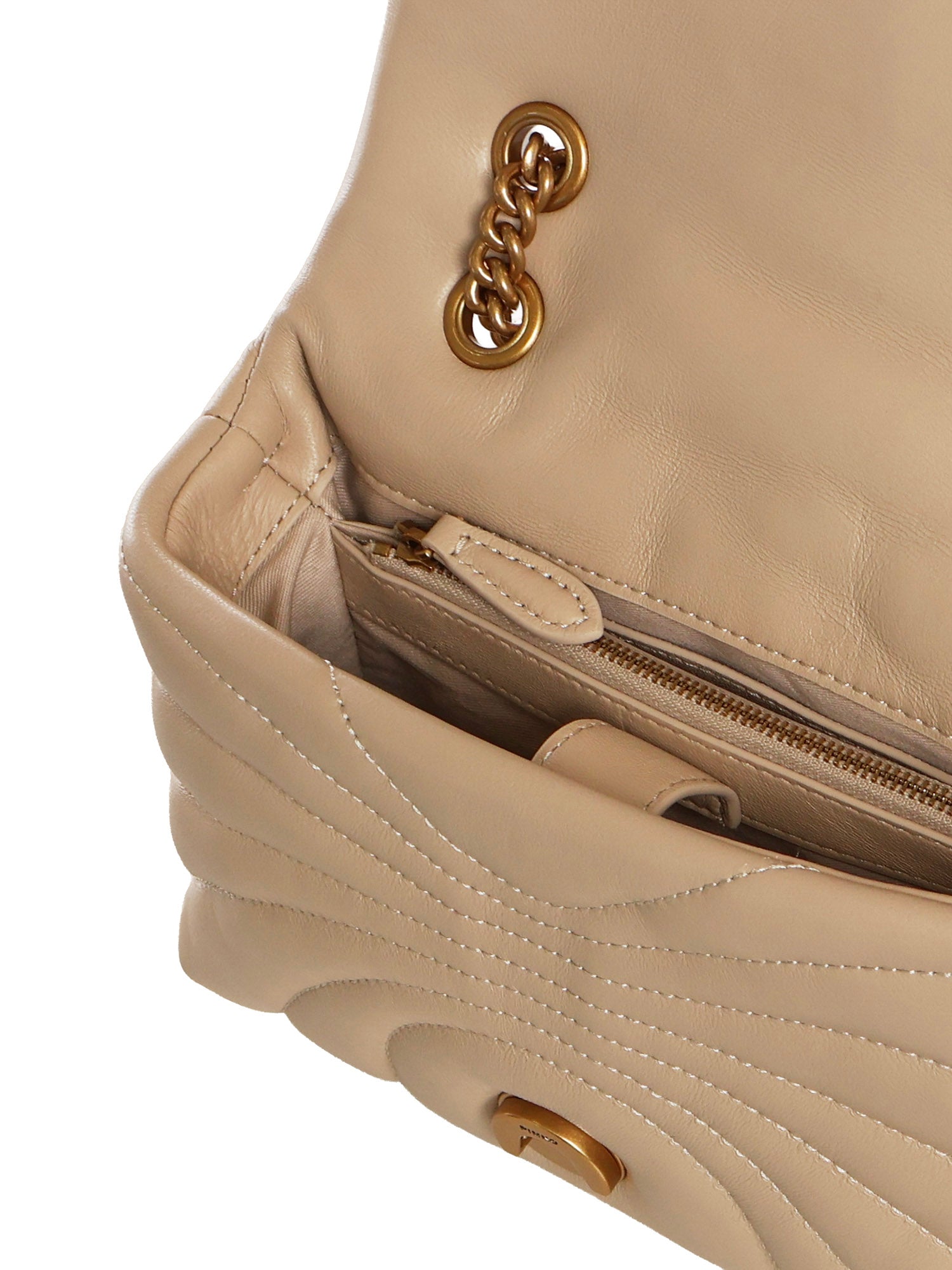 Mini borsa Love Bag Puff Butterfly a tracolla in nappa 100039 A1EXC50Q PINKO 