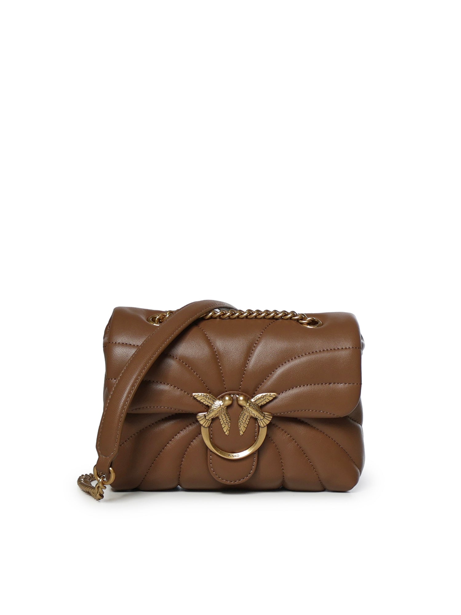 Mini borsa Love Bag Puff Butterfly a tracolla in nappa 100039 A1EXM37Q PINKO 