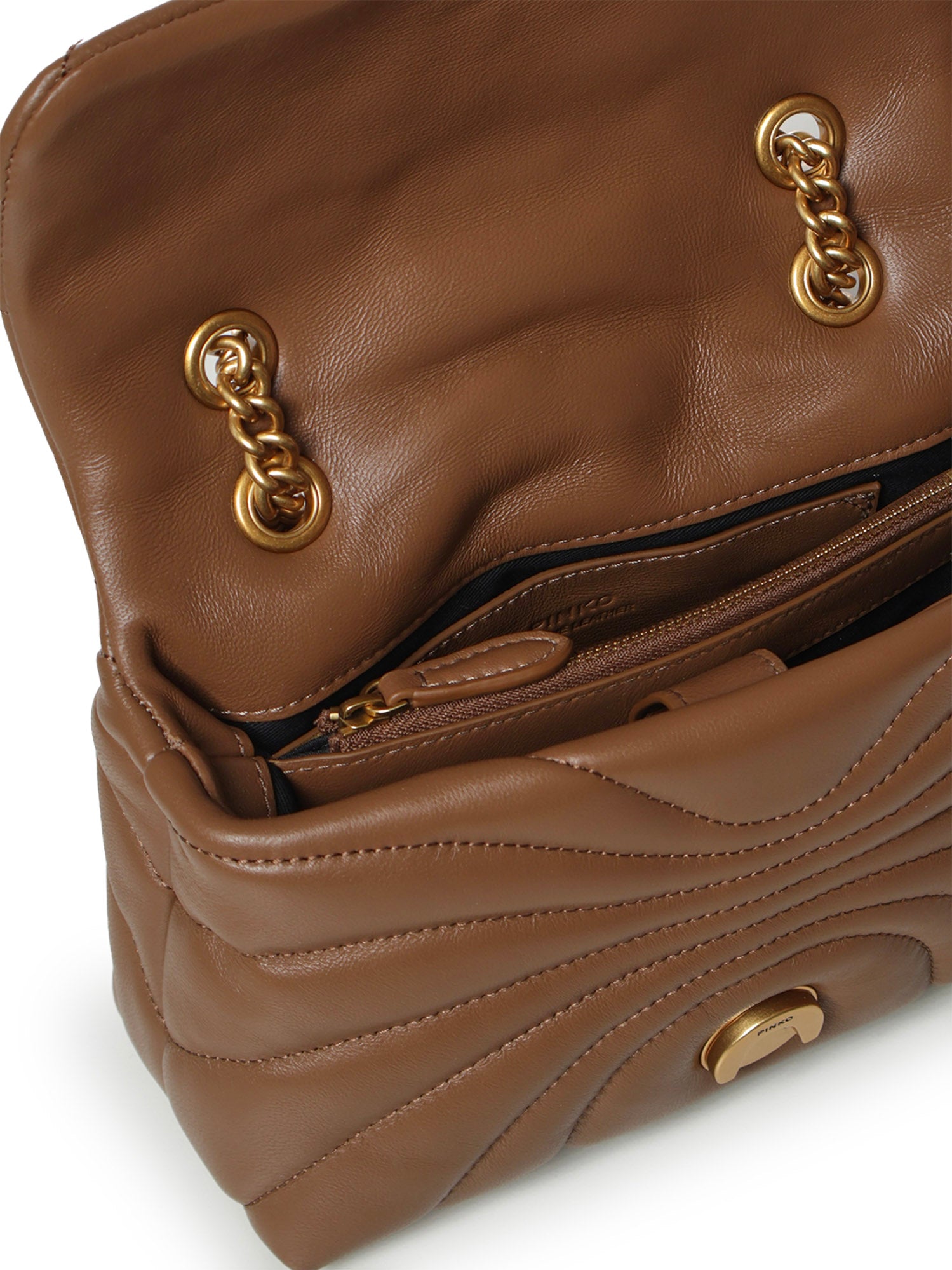 Mini borsa Love Bag Puff Butterfly a tracolla in nappa 100039 A1EXM37Q PINKO 