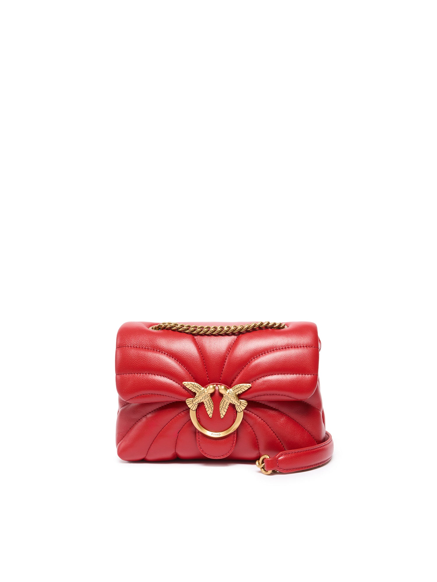 Mini borsa Love Bag Puff Butterfly a tracolla in nappa 100039 A1EXR59Q PINKO 