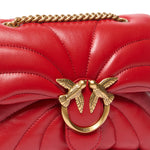 Mini borsa Love Bag Puff Butterfly a tracolla in nappa 100039 A1EXR59Q PINKO 