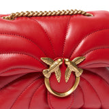 Mini borsa Love Bag Puff Butterfly a tracolla in nappa 100039 A1EXR59Q PINKO 