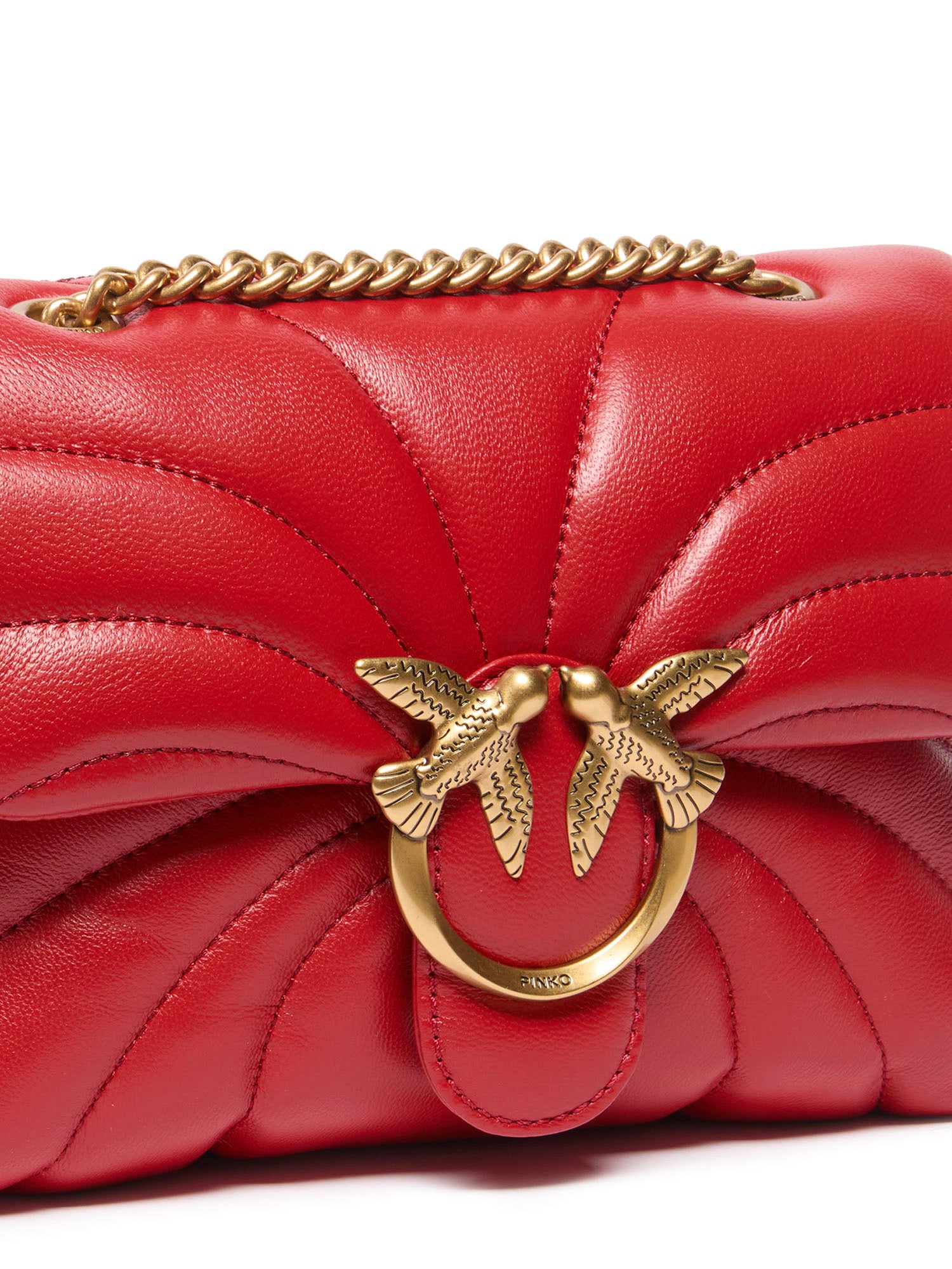 Mini borsa Love Bag Puff Butterfly a tracolla in nappa 100039 A1EXR59Q PINKO 