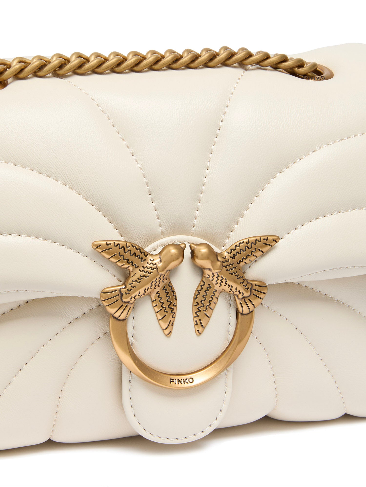 Mini borsa Love Bag Puff Butterfly a tracolla in nappa 100039 A1EXZ14Q PINKO 