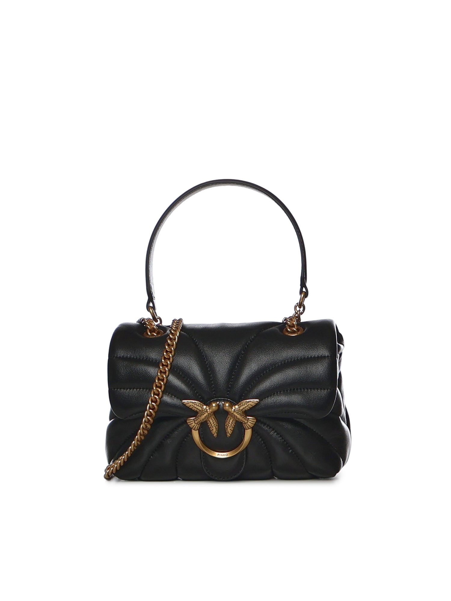 Mini borsa Love Bag Puff Butterfly a tracolla in nappa 100039 A1EXZ99Q PINKO 