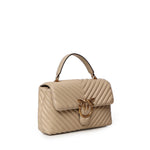 Borsa a mano media Lady Love Bag Puff in nappa chevron 100043 A0GKC50Q PINKO 