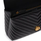 Borsa a mano media Love Bag Puff Chevron in nappa 100043 A0GKZ99Q PINKO 