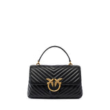 Borsa a mano media Love Bag Puff Chevron in nappa 100043 A0GKZ99Q PINKO 