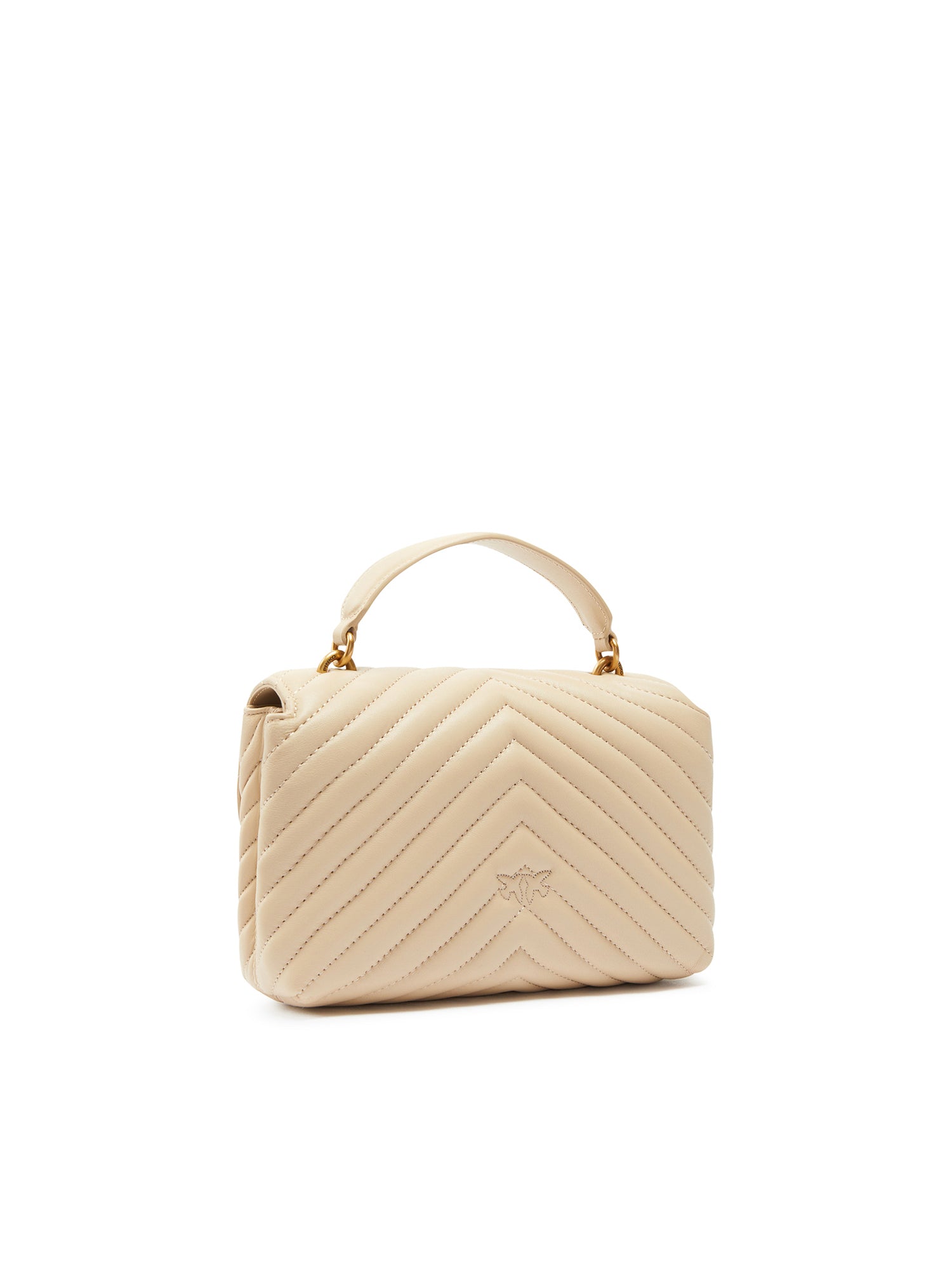 Borsa piccola a mano Lady Love Bag Puff Chevron 100044 A0GKC50Q PINKO 