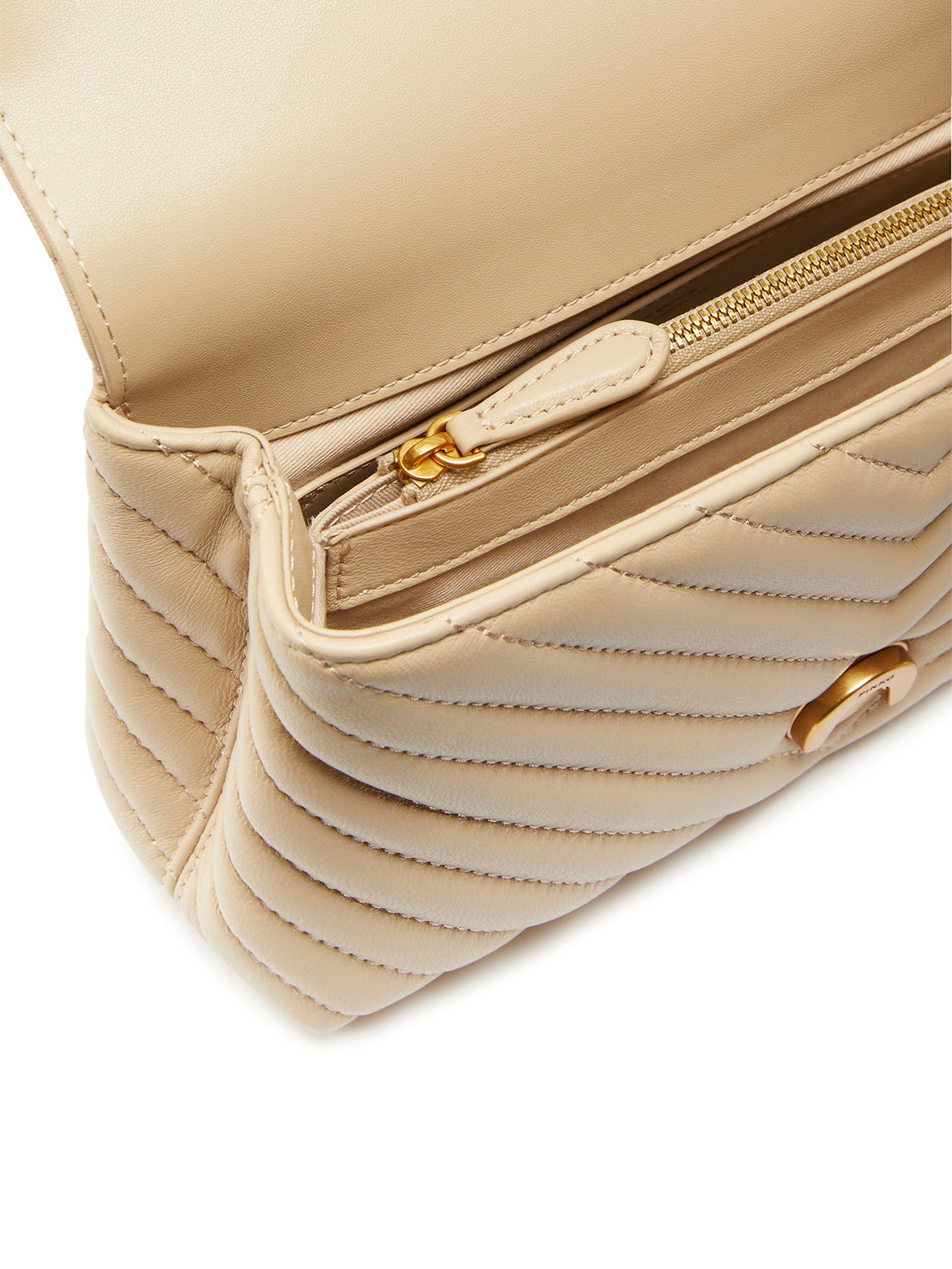 Borsa piccola a mano Lady Love Bag Puff Chevron 100044 A0GKC50Q PINKO 