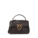 Borsa piccola a mano Lady Love Bag Puff Chevron in nappa 100044 A0GKM12Q PINKO 