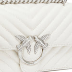 Borsa piccola a tracolla Love Bag One Chevron 100074 A0GKZ14O PINKO 