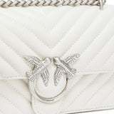 Borsa piccola a tracolla Love Bag One Chevron 100074 A0GKZ14O PINKO 
