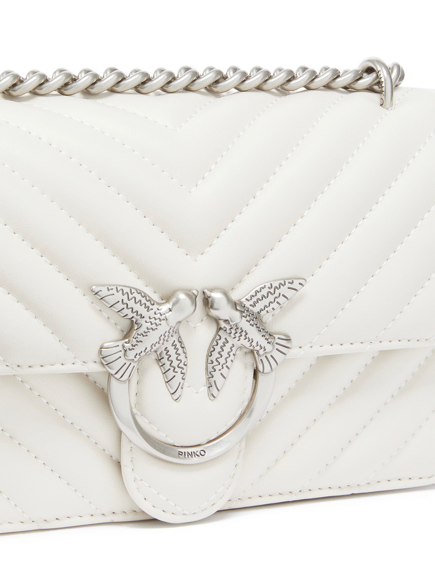 Borsa piccola a tracolla Love Bag One Chevron 100074 A0GKZ14O PINKO 