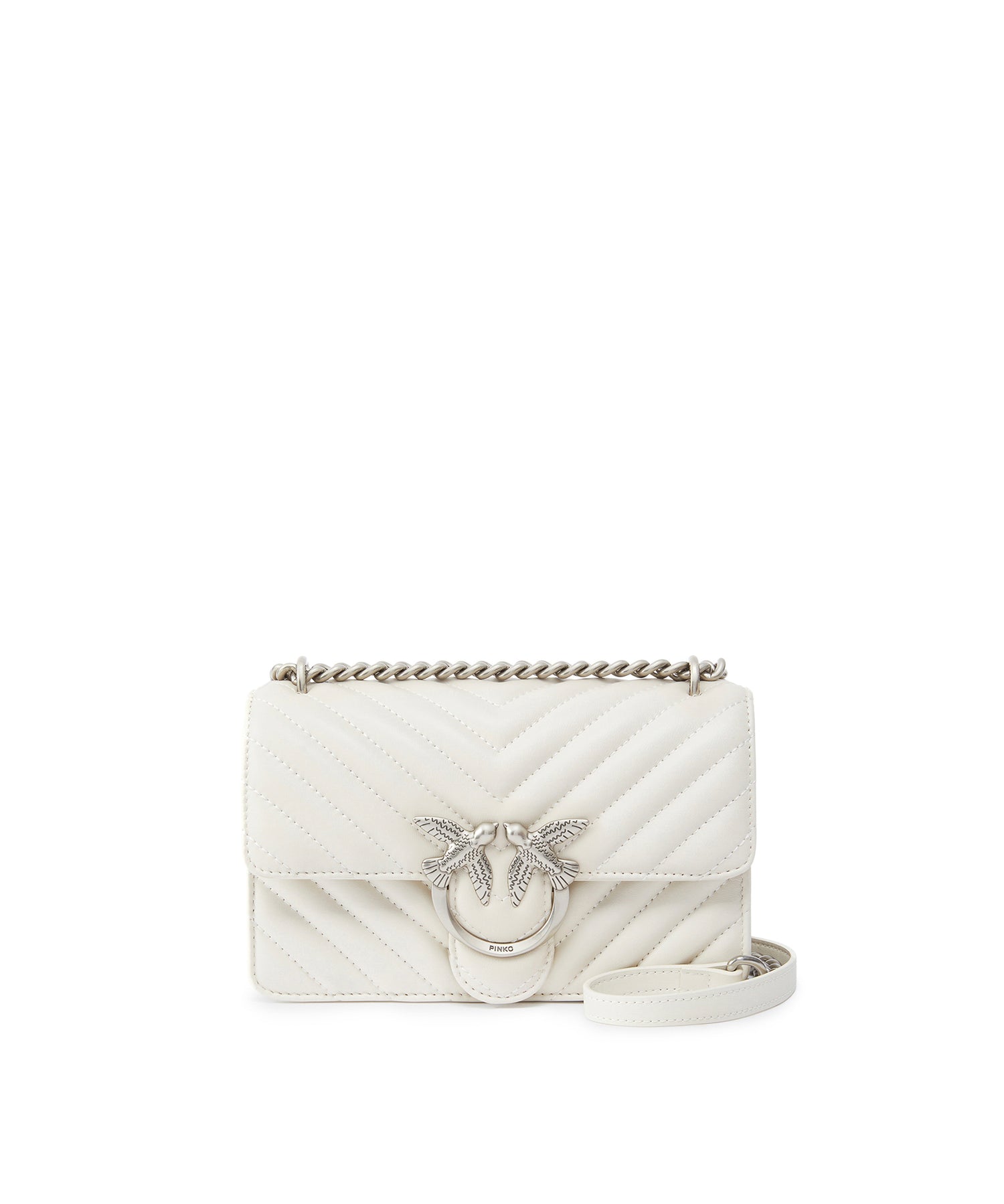 Borsa piccola a tracolla Love Bag One Chevron 100074 A0GKZ14O PINKO 