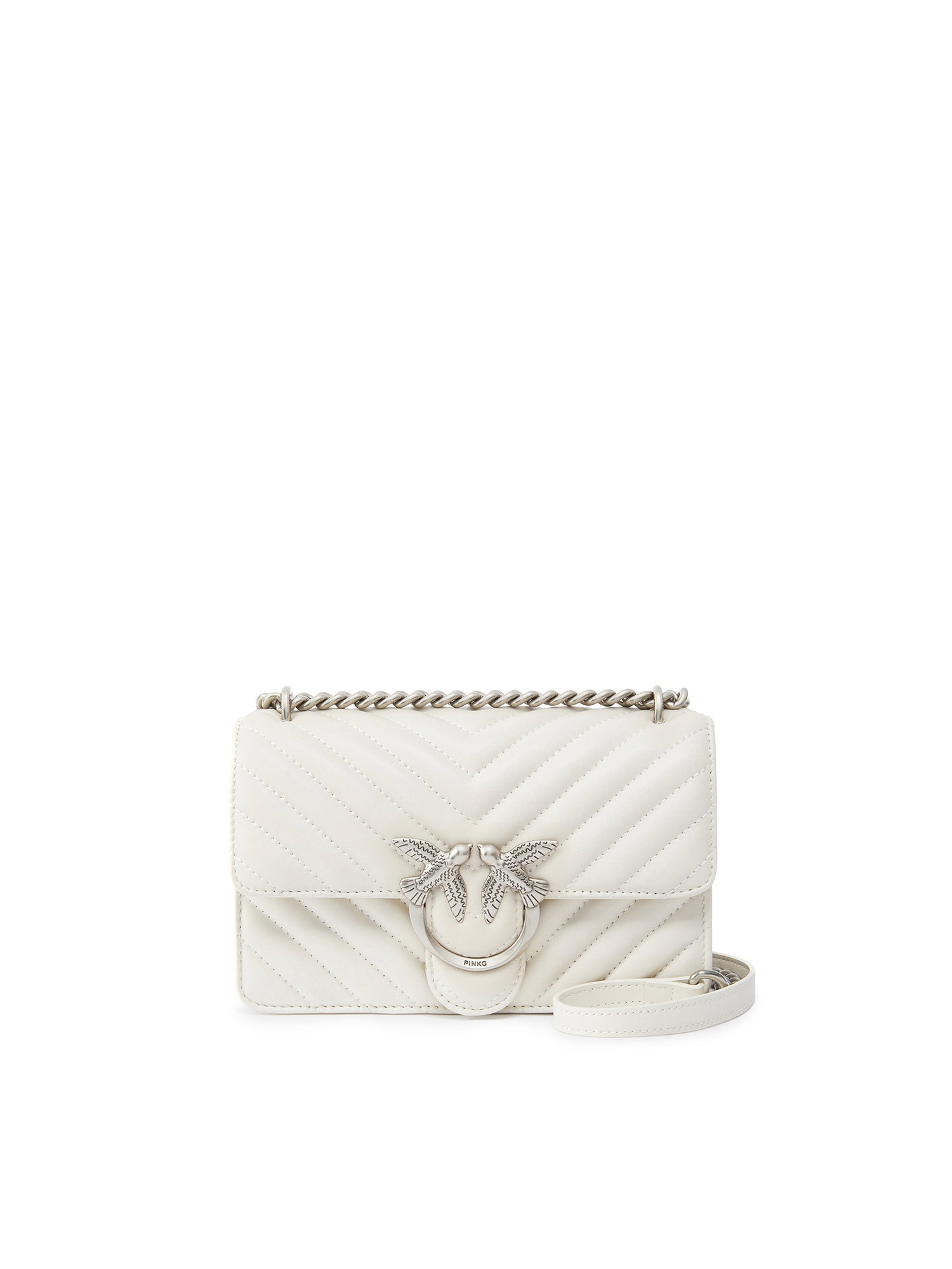 Borsa piccola a tracolla Love Bag One Chevron 100074 A0GKZ14O PINKO 