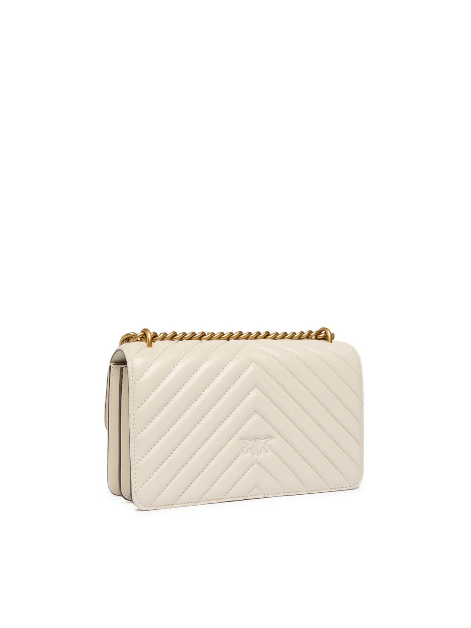 Borsa piccola a tracolla Love Bag One Chevron 100074 A0GKZ14Q PINKO 