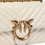 Borsa piccola a tracolla Love Bag One Chevron 100074 A0GKZ14Q PINKO 