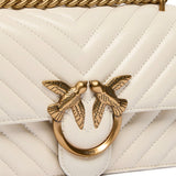 Borsa piccola a tracolla Love Bag One Chevron 100074 A0GKZ14Q PINKO 